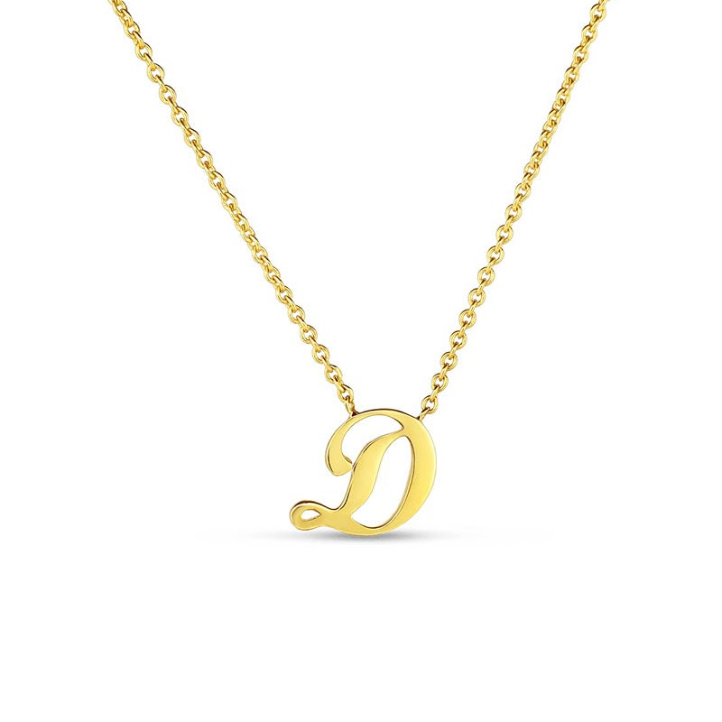 Roberto Coin Tiny Treasures Love Letter 18K Gold 'D' Pendant