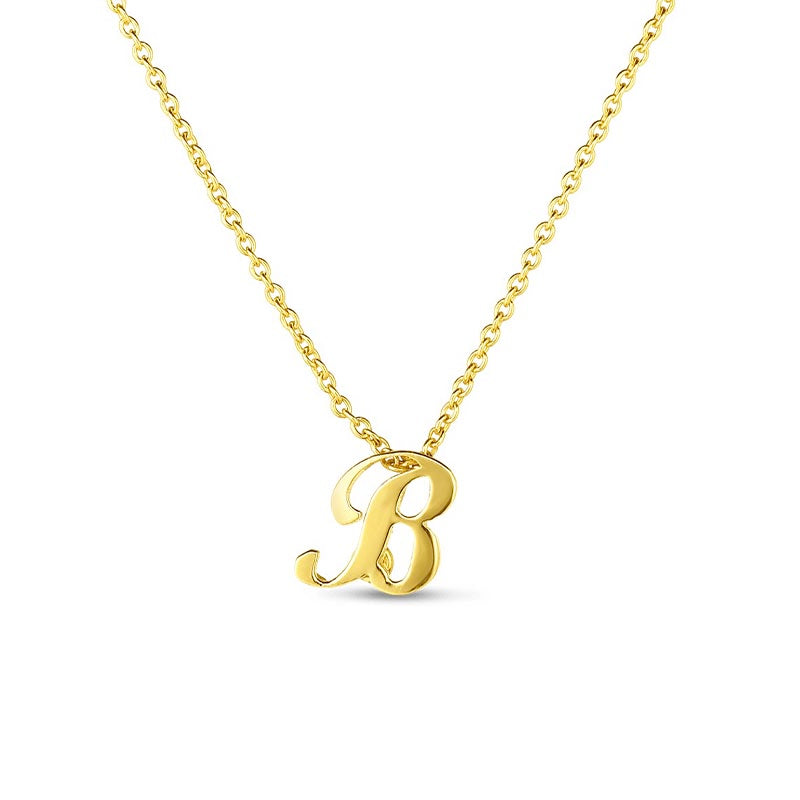 Roberto Coin Tiny Treasures Love Letter 18K Gold 'B' Pendant