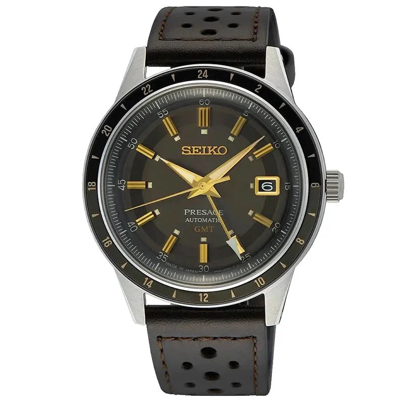 Seiko Presage 'Fume' Style 60s Road Trip GMT SSK013J1