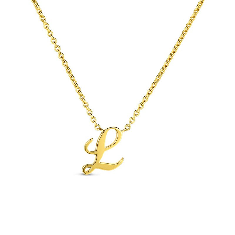 Roberto Coin Tiny Treasures Love Letter 18K Gold 'L' Pendant