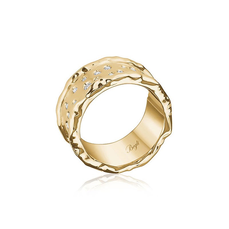 Diamond Design Italian Gold Diamond Ring