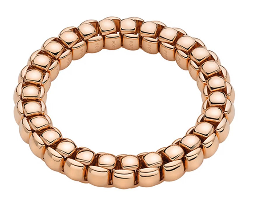 FOPE 18K ROSE GOLD LUNA BRACELET, SIZE MEDIUM