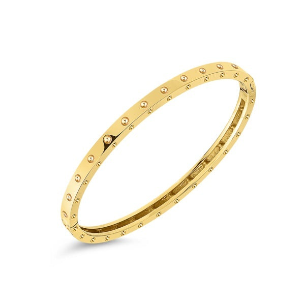 ROBERTO COIN 18K YELLOW GOLD SYMPHONY POIS MOI BANGLE