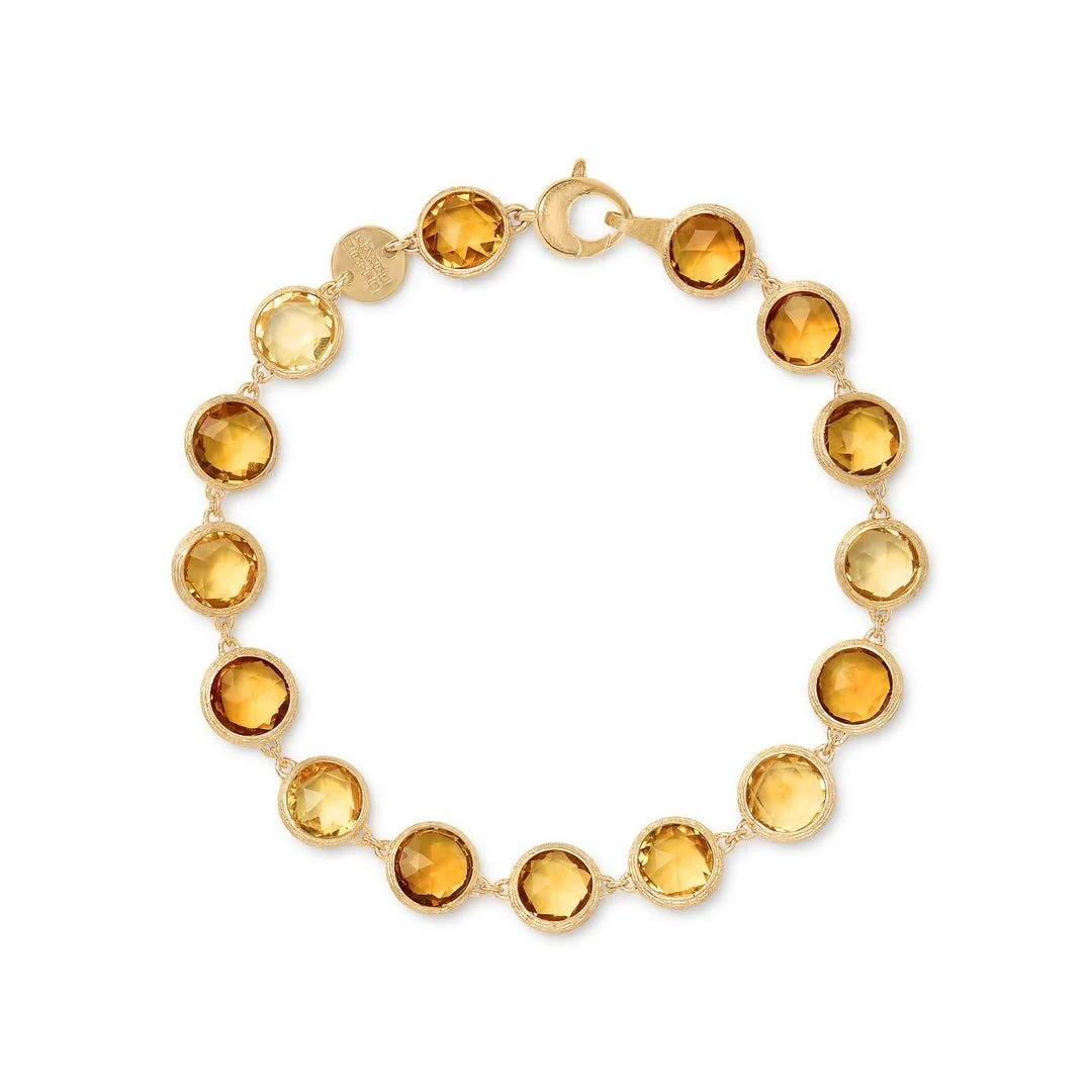 MARCO BICEGO JAIPUR COLOUR 18K YELLOW GOLD BEZEL SET CITRINE QUARTZ BRACELET