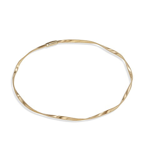 MARCO BICEGO MARRAKECH 18K YELLOW GOLD TWISTED SUPREME COIL NECKLACE