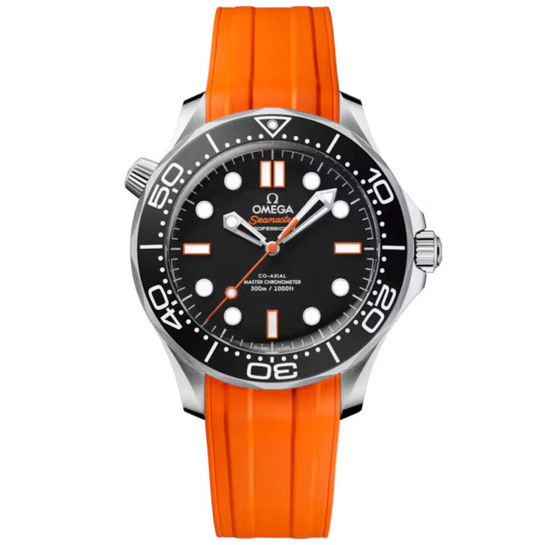 OMEGA SEAMASTER DIVER 300M, 42MM, STEEL ON RUBBER STRAP