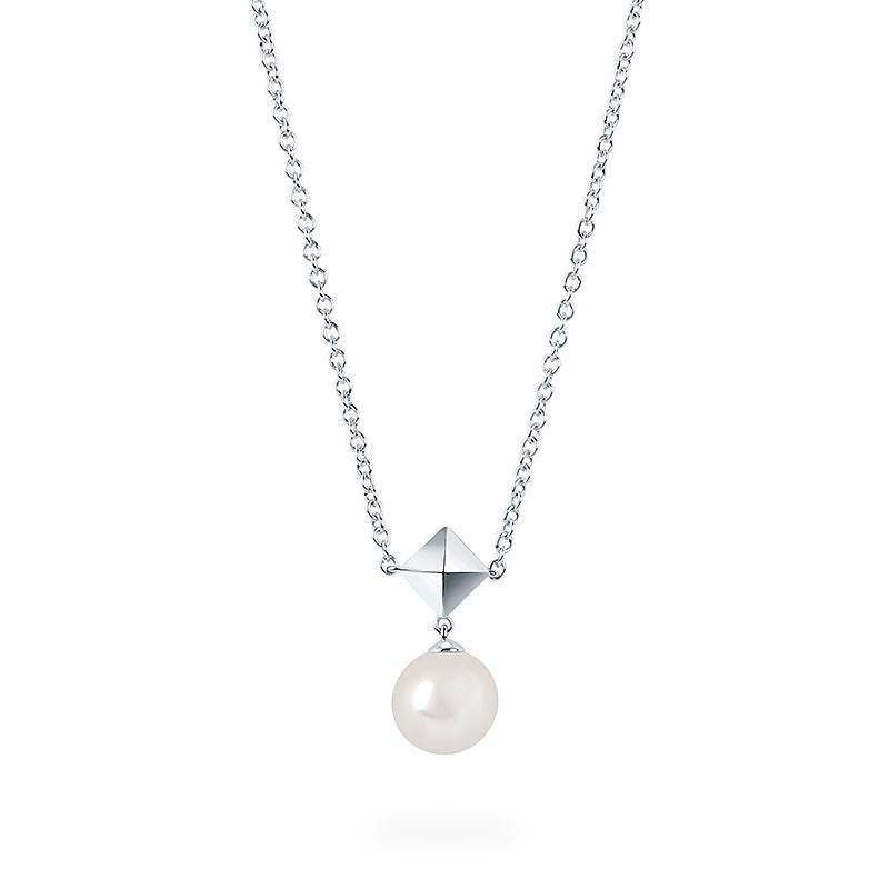 Birks Rock and Pearl|Freshwater Pearl and Stud Drop Pendant