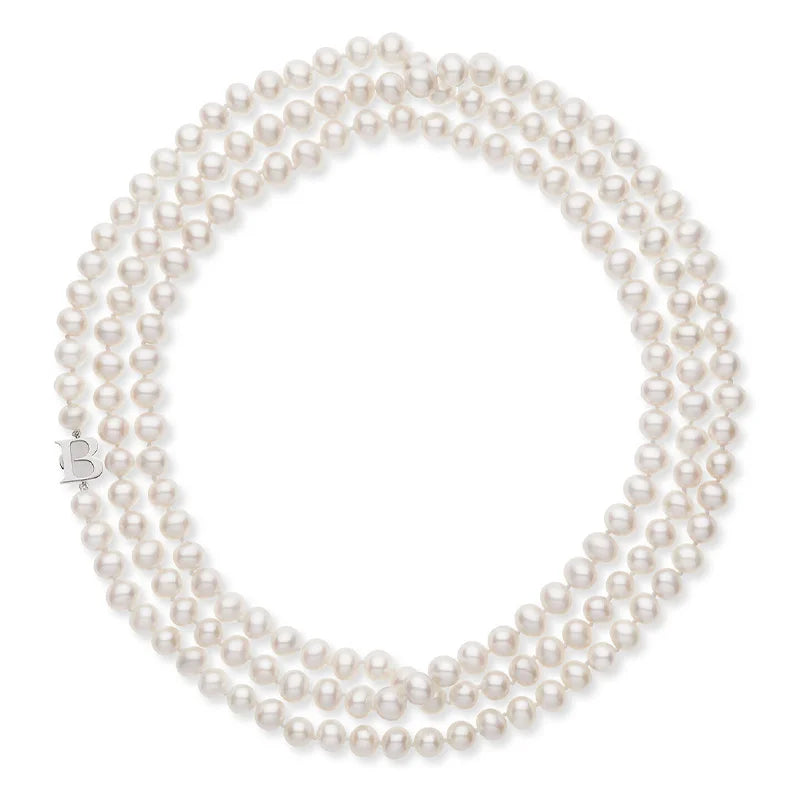 Birks Pearls 7.5-8 mm Silver Cultured Freshwater Pearl Necklace