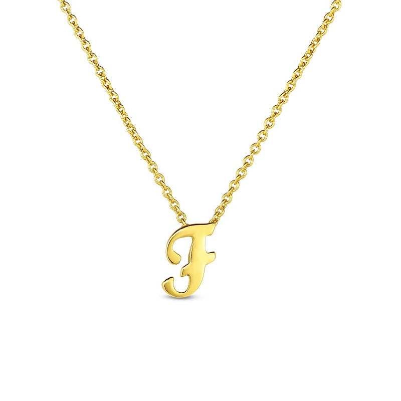 Roberto Coin Tiny Treasures Love Letter 18K Gold 'F' Pendant