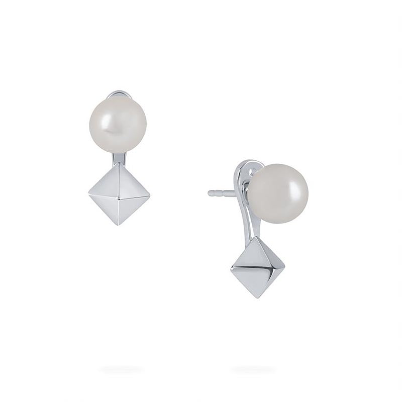 Birks Rock and Pearl|Freshwater Pearl and Stude Jacket Earrings