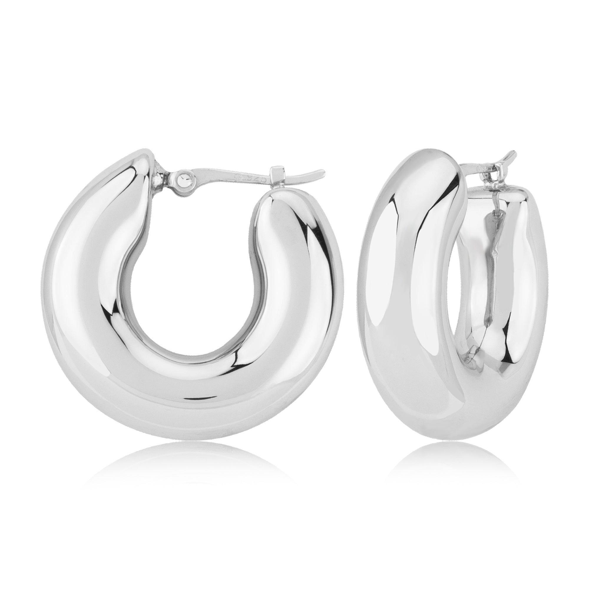 CARLA STERLING SILVER SMALL DONUT HOOP