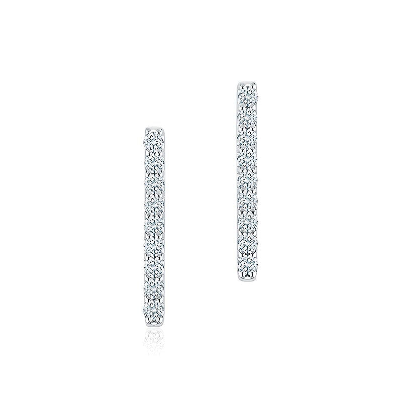 Birks Rosee Du Matin|Diamond Bar Earrings