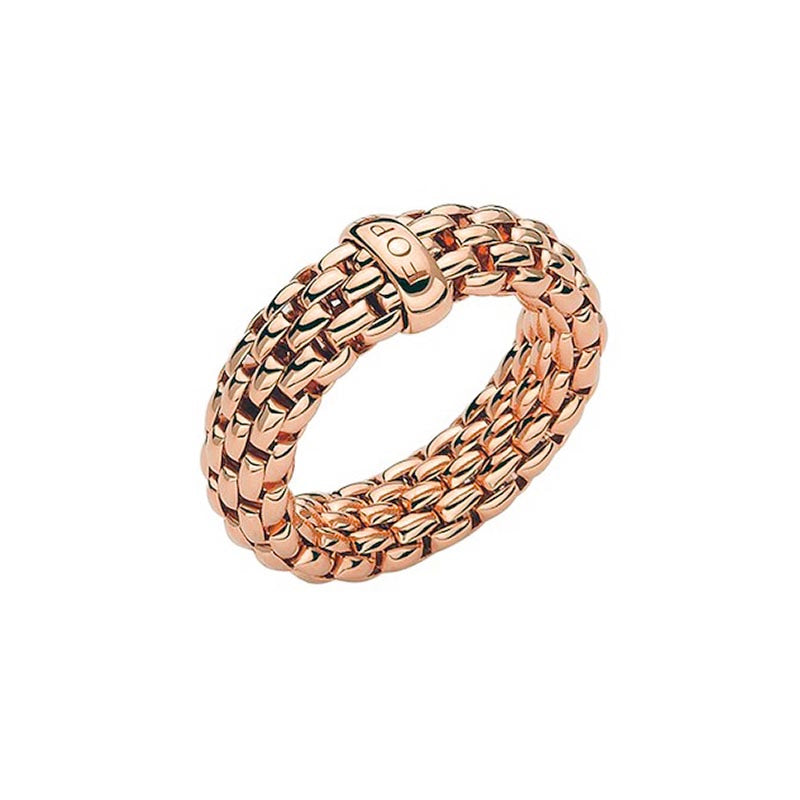 Fope Gioielli Essentials Rose Gold Flex'It Ring.