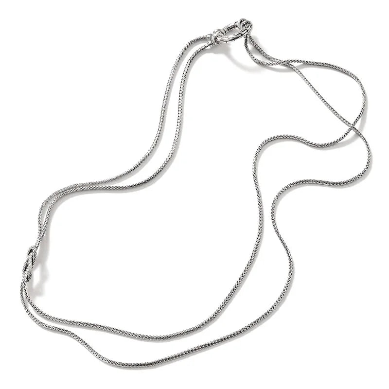 Love Knot Silver Necklace