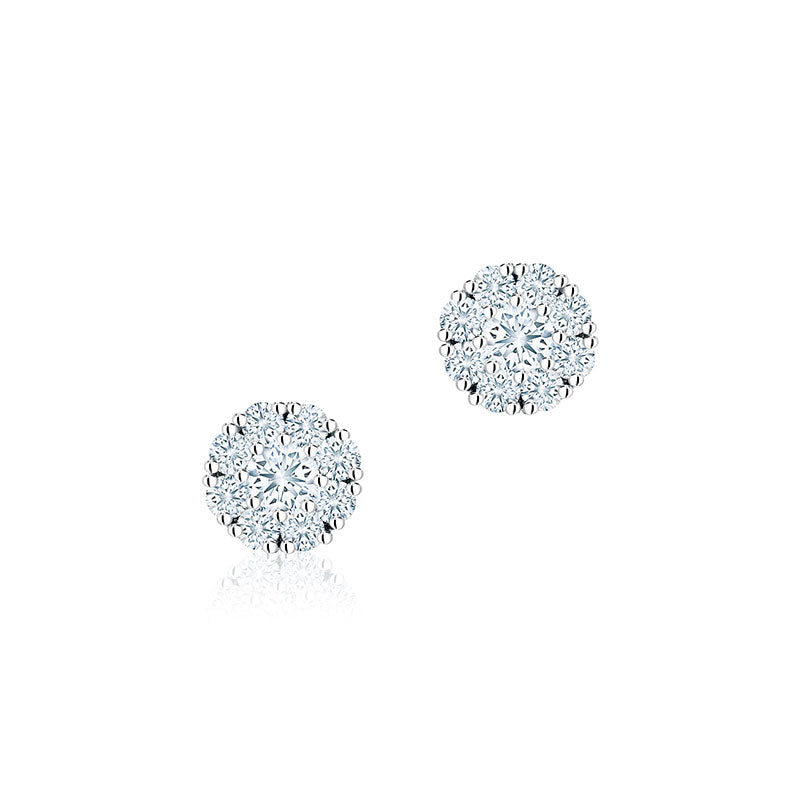 Birks Snowflake | Round Diamond Stud Earrings