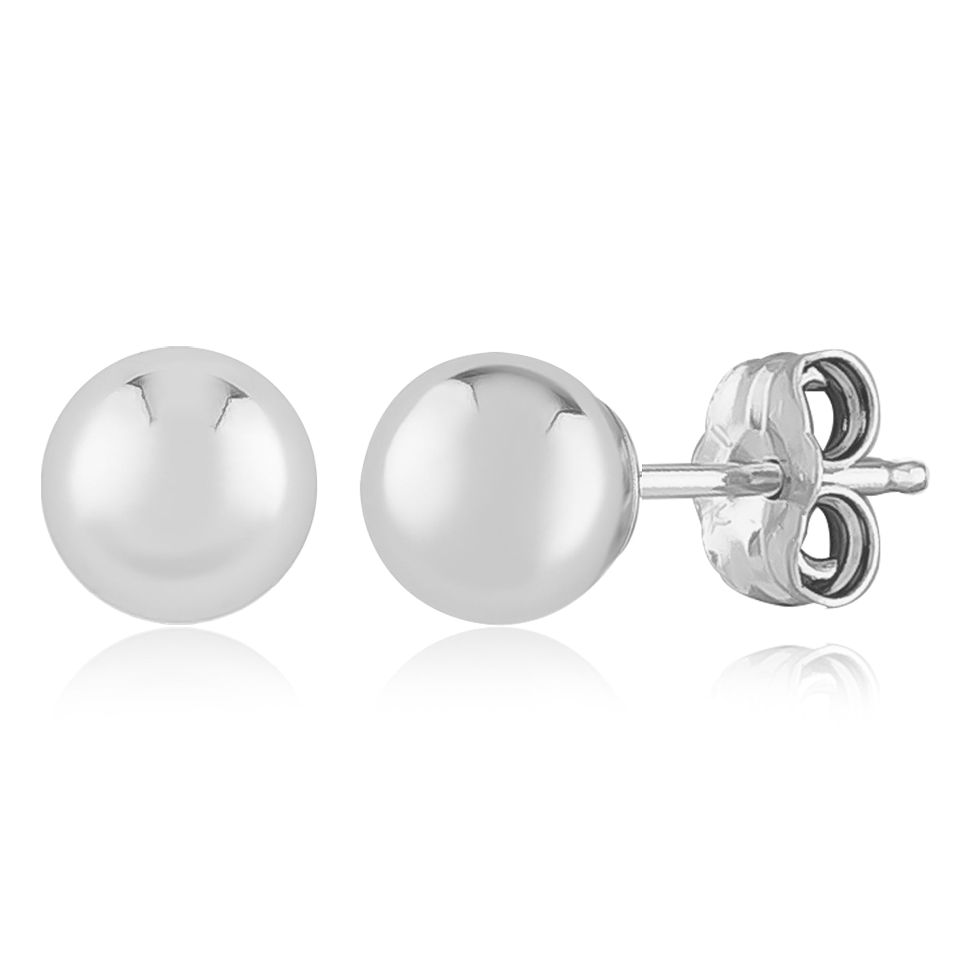 CARLA STERLING SILVER 6MM BALL STUD EARRINGS