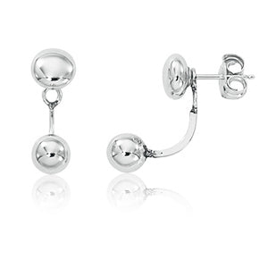 CARLA STERLING SILVER 6MM BALL ADD-ON STUD EARRINGS