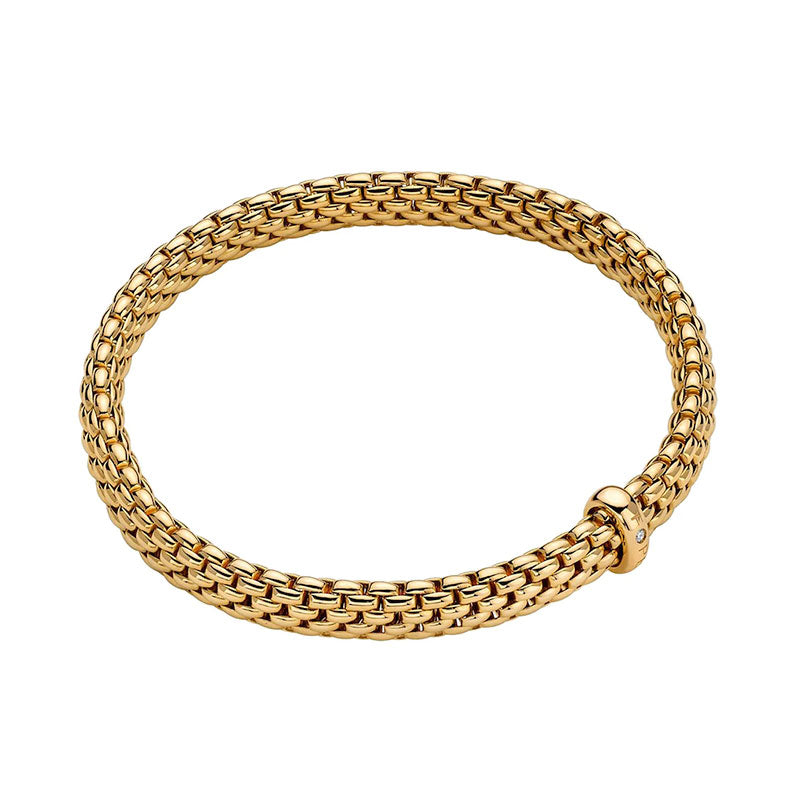 Fope Vendome Yellow Gold & Diamond Bracelet