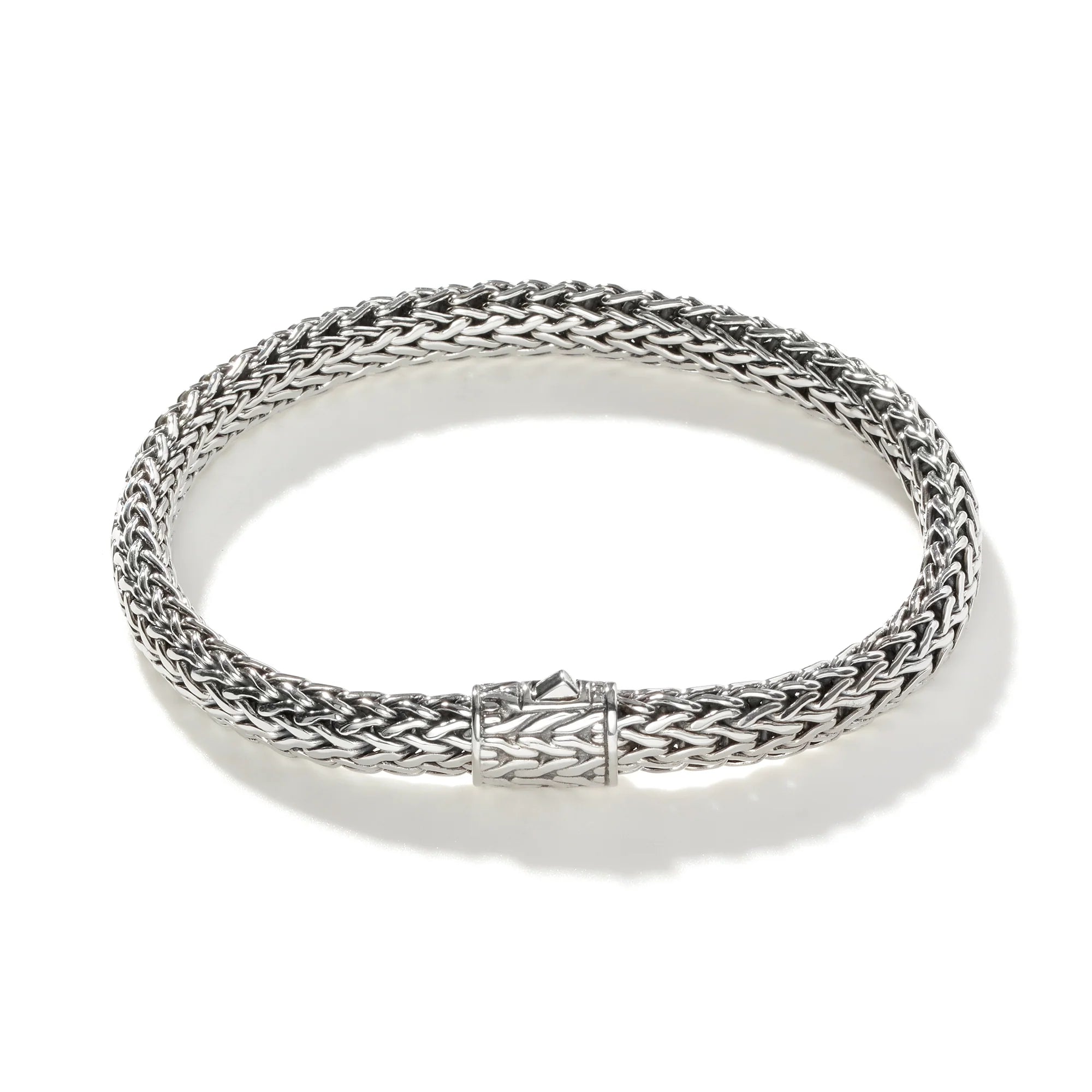 JOHN HARDY STERLING SILVER CLASSIC CHAIN SMALL BRACELET 6.5MM, SIZE SMALL