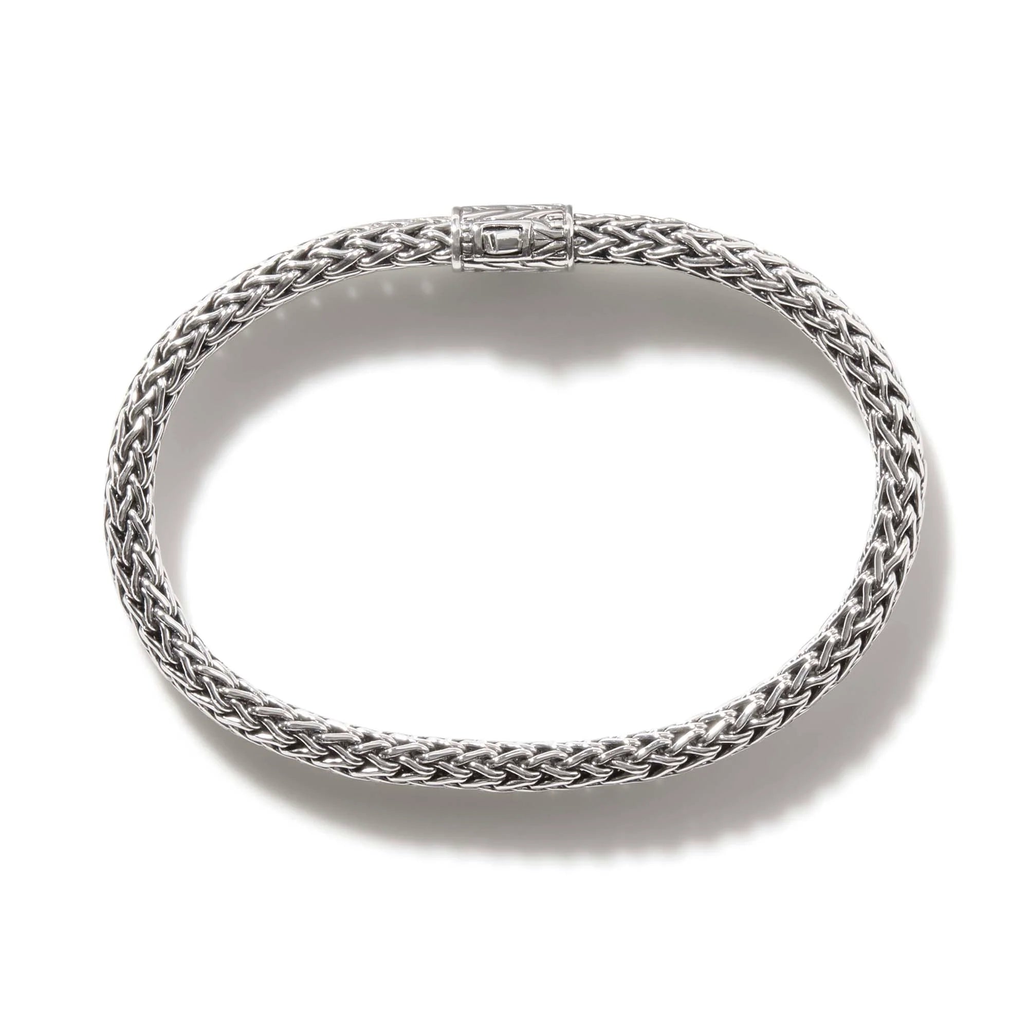 JOHN HARDY STERLING SILVER CLASSIC CHAIN SMALL BRACELET 6.5MM, SIZE SMALL