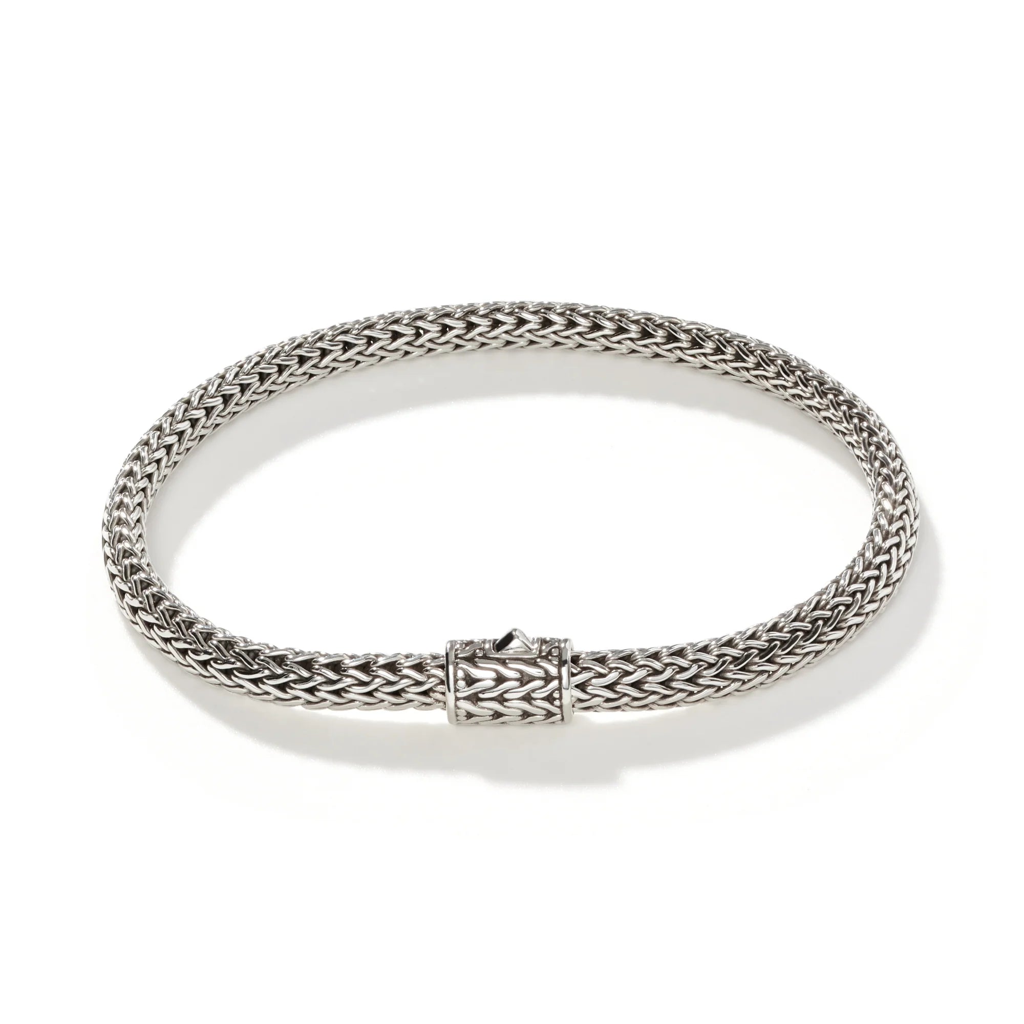 JOHN HARDY WOMENS CLASSIC CHAIN STERLING SILVER EXTRA SMALL BRACELET - SIZE MEDIUM