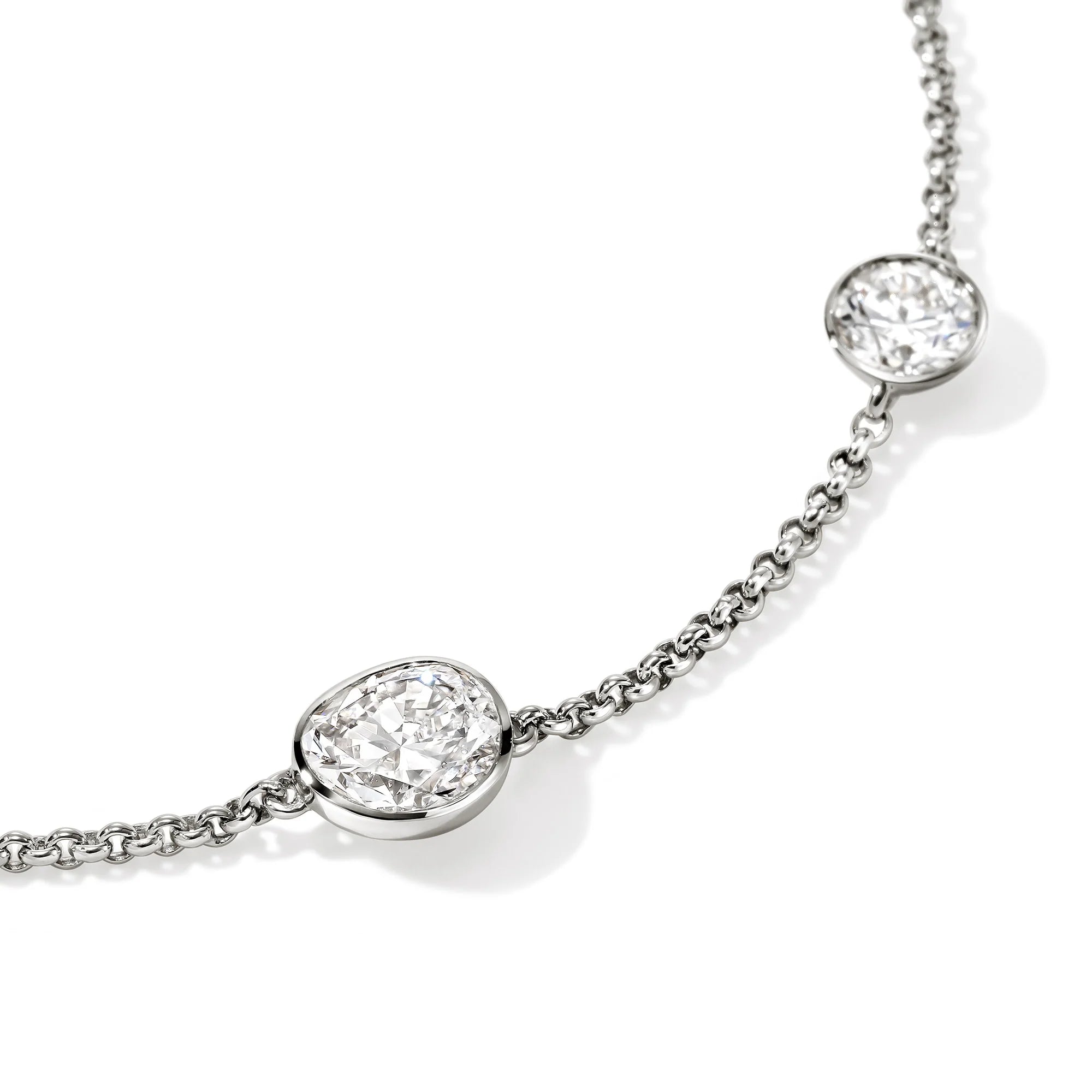 JOHN HARDY LOVESTRUCK STERLING SILVER BRACELET WITH LAB GROWN DIAMONDS 1.45CT TW, SIZE SMALL