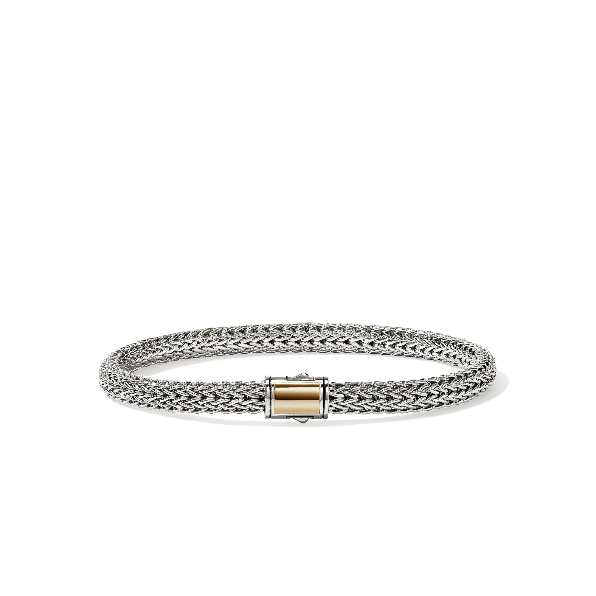 JOHN HARDY ICON BRACELET, GOLD, STERLING SILVER, 5MM