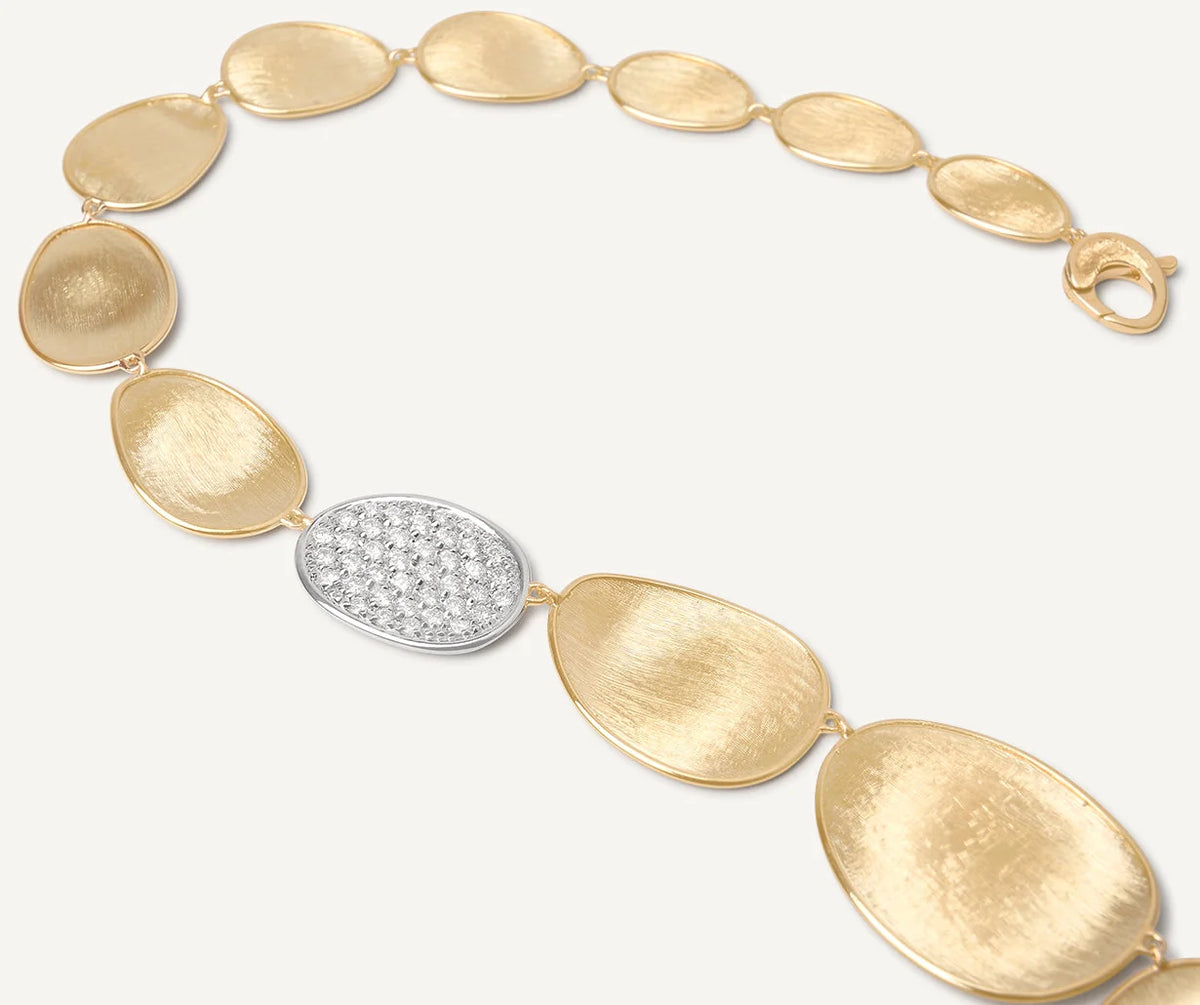 MARCO BICEGO LUNARIA 18K YELLOW GOLD NECKLACE WITH DIAMONDS 0.67 TW