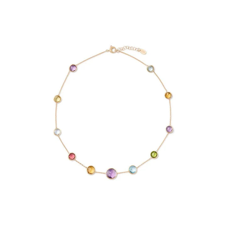 MARCO BICEGO JAIPUR COLOUR 18K YELLOW GOLD MIXED GEMSTONE NECKLACE