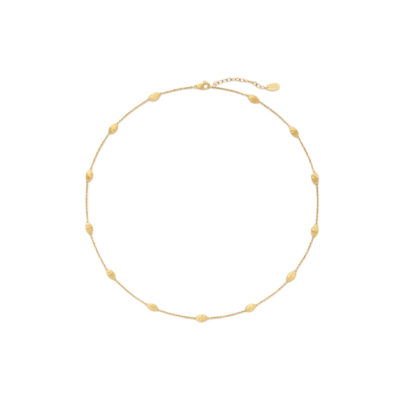 MARCO BICEGO 18K YELLOW GOLD SIVIGLIA SMALL BEAN NECKLACE, 18".
