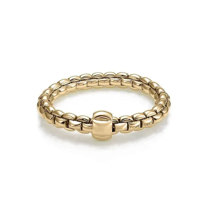 FOPE 18K YELLOW GOLD EKA BRACELET, SIZE MEDIUM