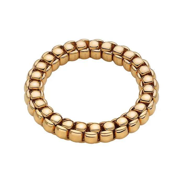 Fope 18k Yellow Gold Luna Flex it Bracelet Size Small