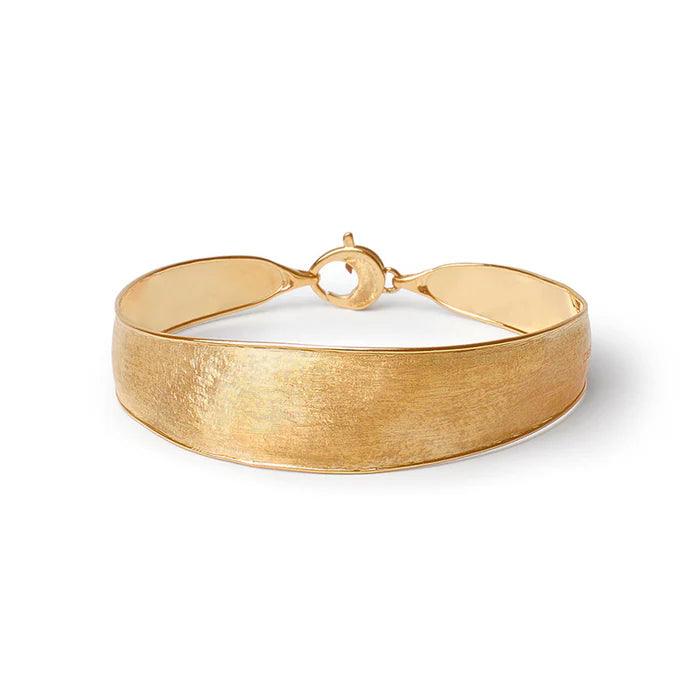 MARCO BICEGO 18K YELLOW GOLD LUNARIA MEDIUM WIDTH BANGLE