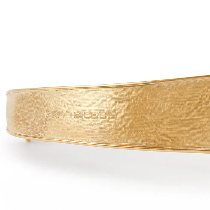MARCO BICEGO 18K YELLOW GOLD LUNARIA MEDIUM WIDTH BANGLE
