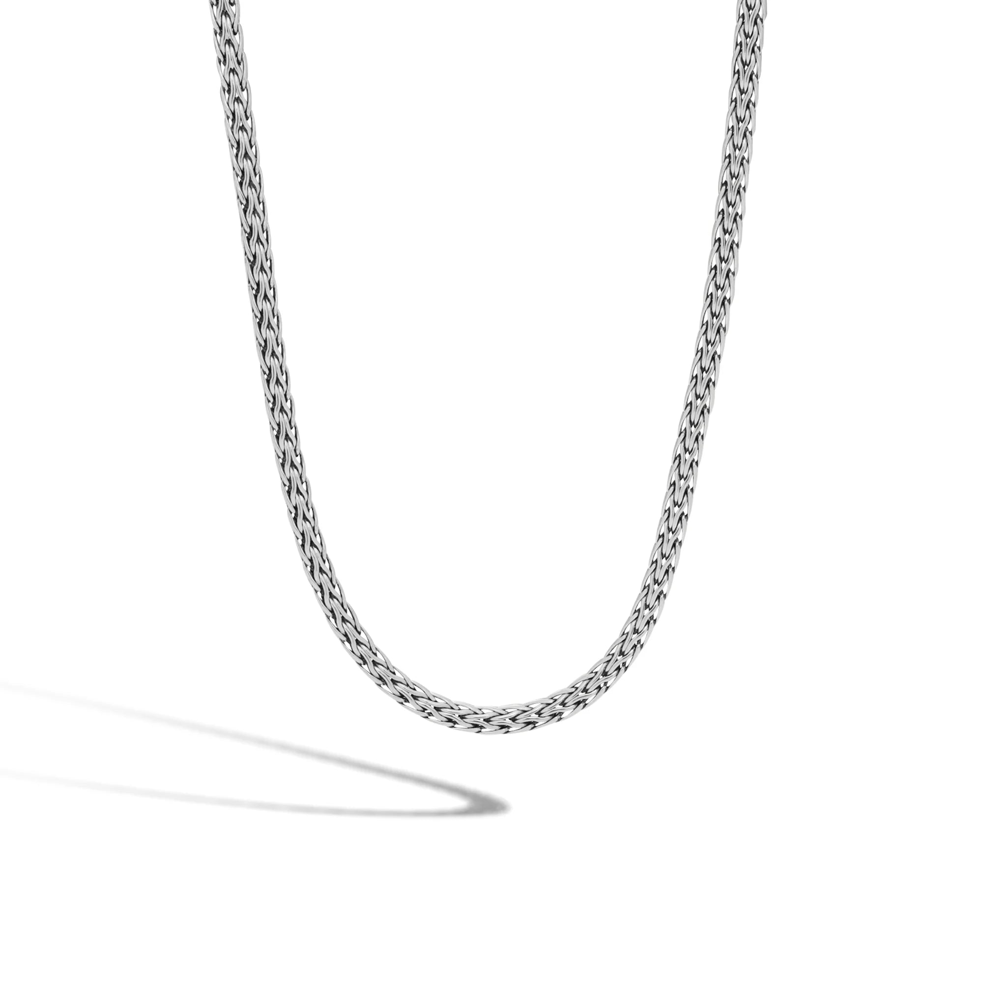 (NB93CX22) JOHN HARDY STERLING SILVER CLASSIC CHAIN 3.5MM SLIM NECKLACE, SIZE 22