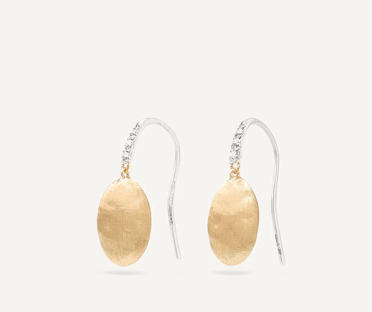 MARCO BICEGO SIVIGLIA 18K YELLOW GOLD DIAMOND 0.039 STUDDED EARRINGS
