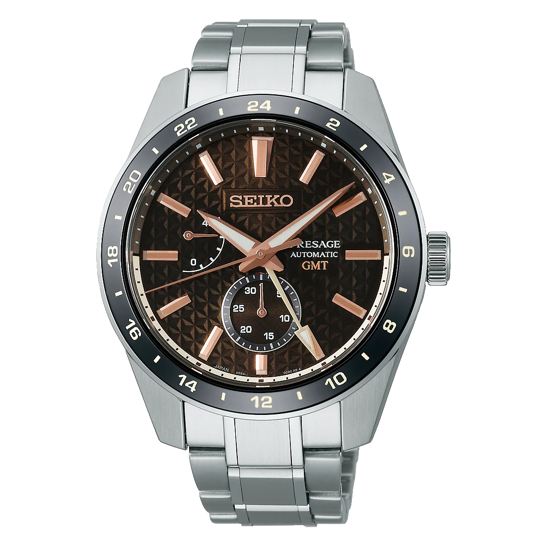 Seiko Presage ‘Keshizumi’ Sharp Edged Series Brown GMT SPB275J1