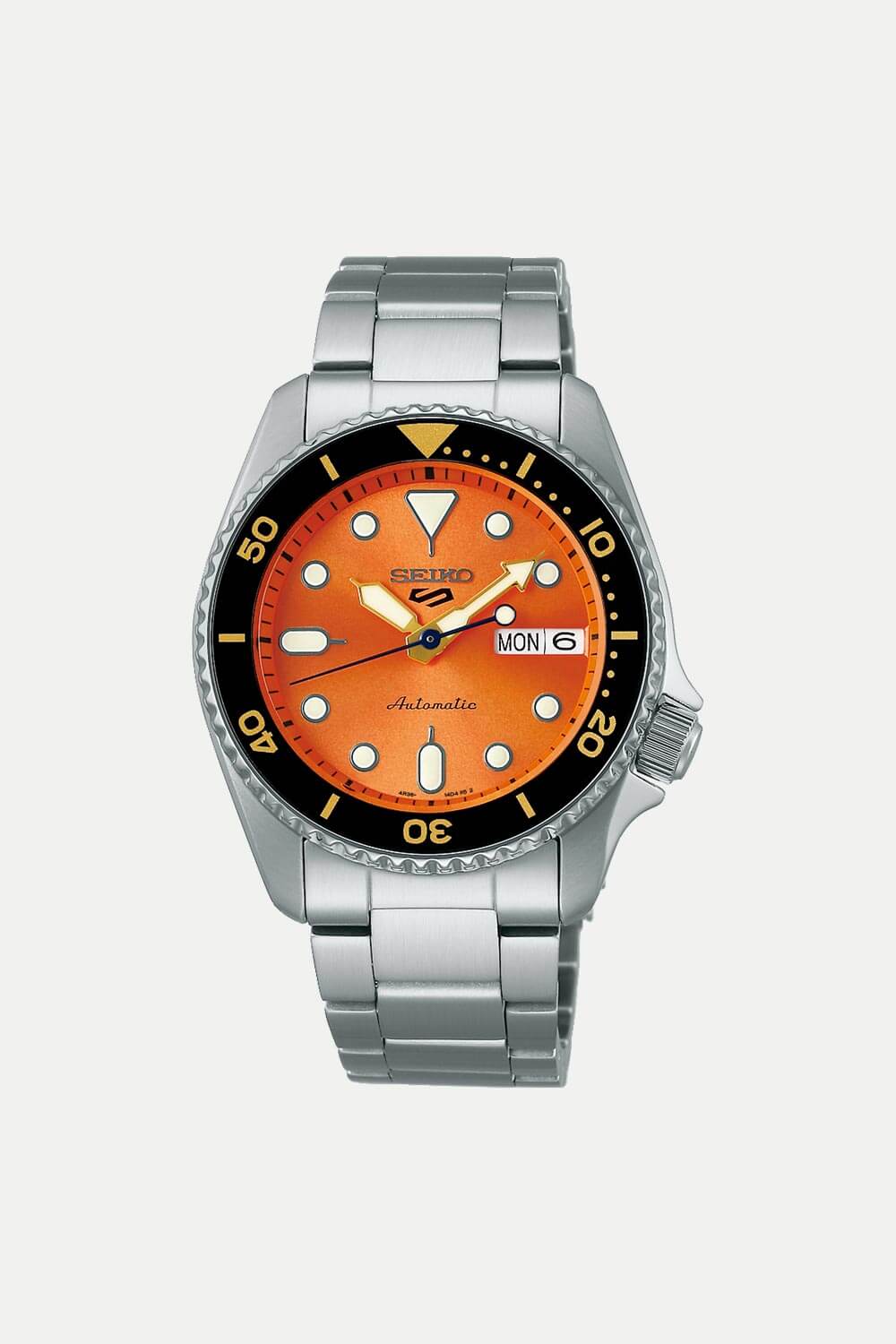 Seiko 5 Sports 'Midi' Orange Dial Day Date Automatic SRPD59K1