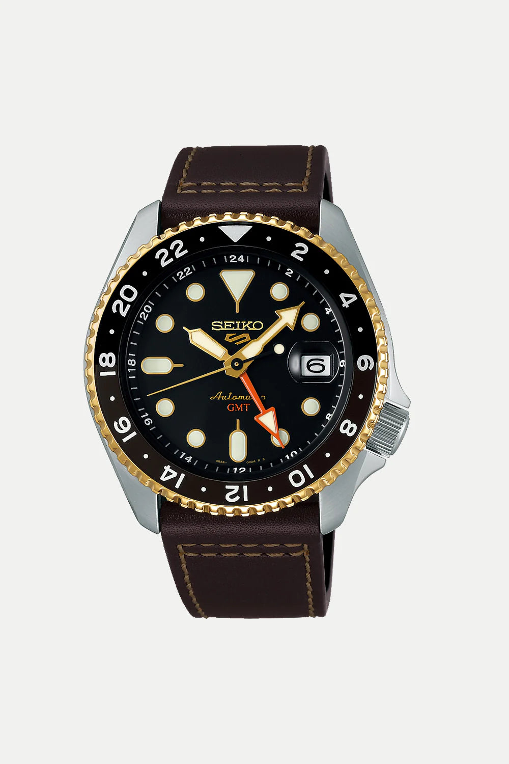 Seiko 5 Sports SSK036 Automatic GMT with Leather Strap
