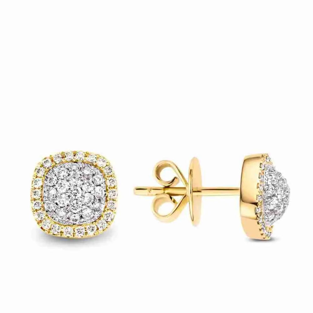 ESTATE COLLECTION: MILANO 18K YELLOW GOLD SWEETIES EARRINGS 0.44CT - REPLACEMENT VALUE $4600.00