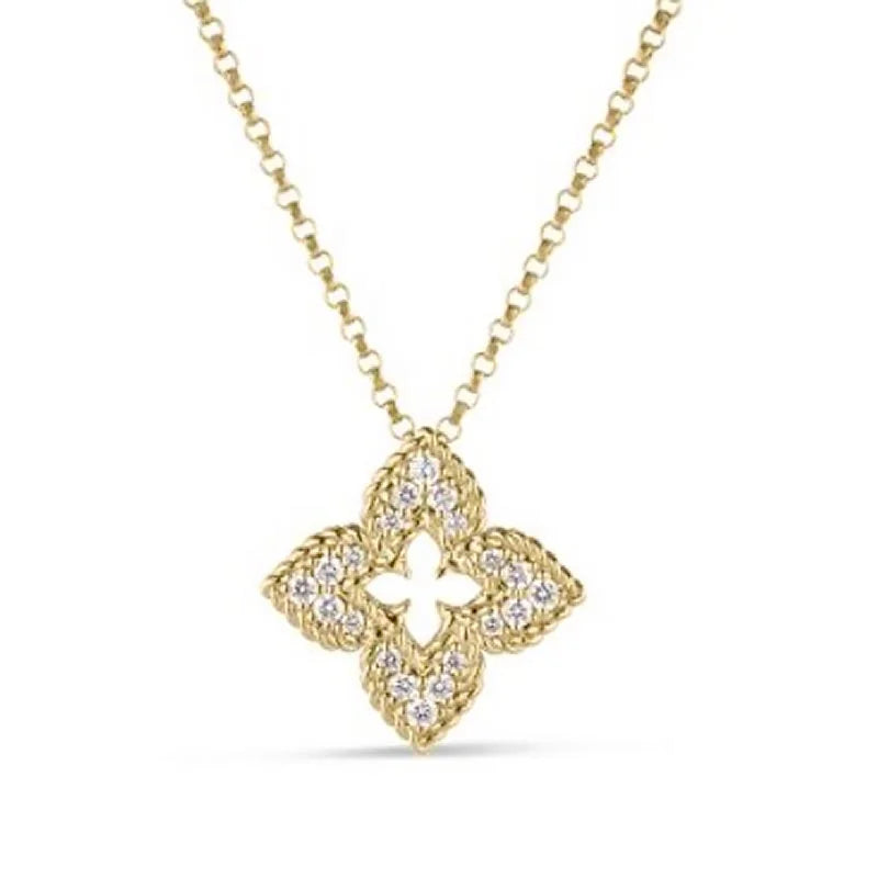 Roberto Coin 18K Yellow Gold Diamond Venetian Princess Necklace