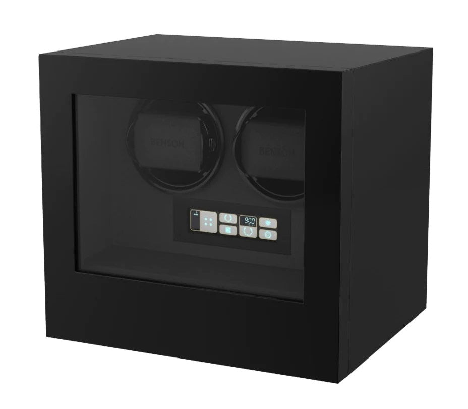 BENSON BLACK SMART TECH II WATCHWINDER WITH LUMINOUS TOUCHSCREEN DISPLAY