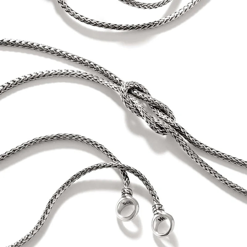 Love Knot Silver Necklace