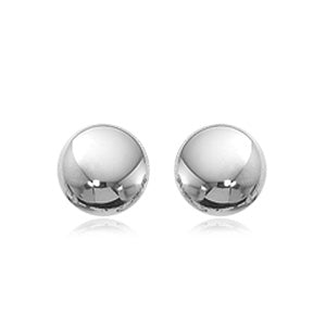 CARLA STERLING SILVER 7MM FLAT BALL EARRING