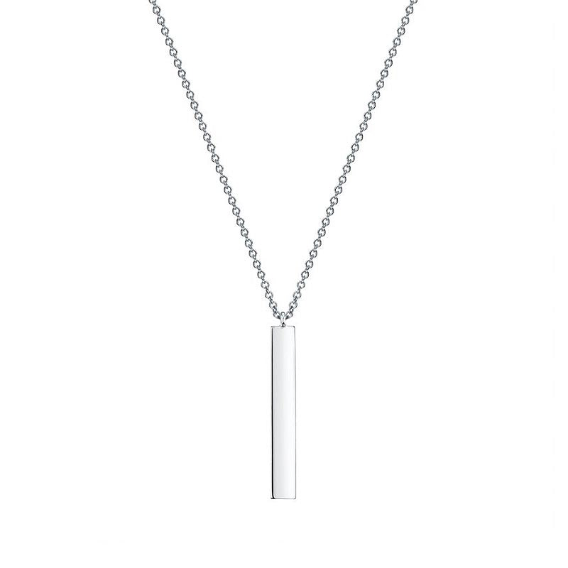 Birks Essentials|Silver Vertical Bar Necklace