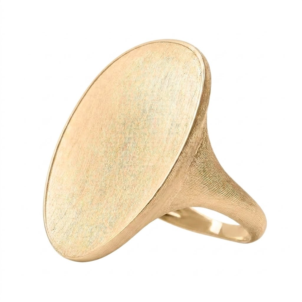 MARCO BICEGO 18K YELLOW GOLD COCKTAIL RING, SIZE 7