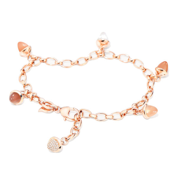 TAMARA COMOLLI MIKADO CHARM BRACELET WITH DIAMOND PAVE
