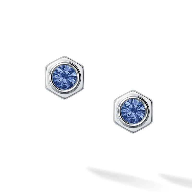 Birks Bee Chic Sapphire and Silver Stud Earrings