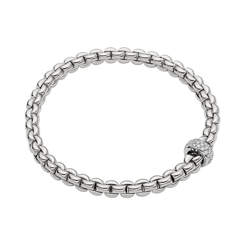 Fope Eka White Gold & Diamond Bracelet