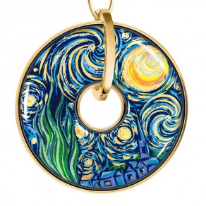 Hommage à Vincent Van Gogh Éternite Luna Piena Pendant